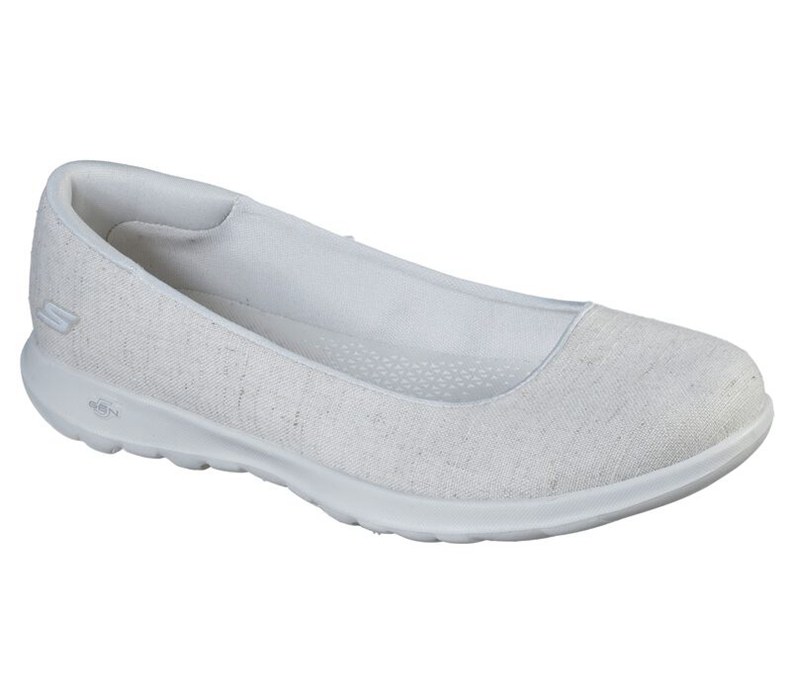 Skechers Dam Beige Platta Skor - Gowalk Lite - Susie - Sverige (MCBVK-9452)
